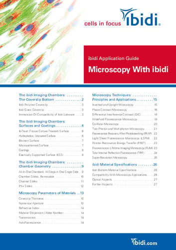 ibidi Application Guide Microscopy With ibidi